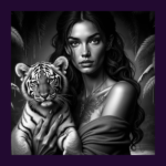 GIRL AND TIGER BABY HD_600x600